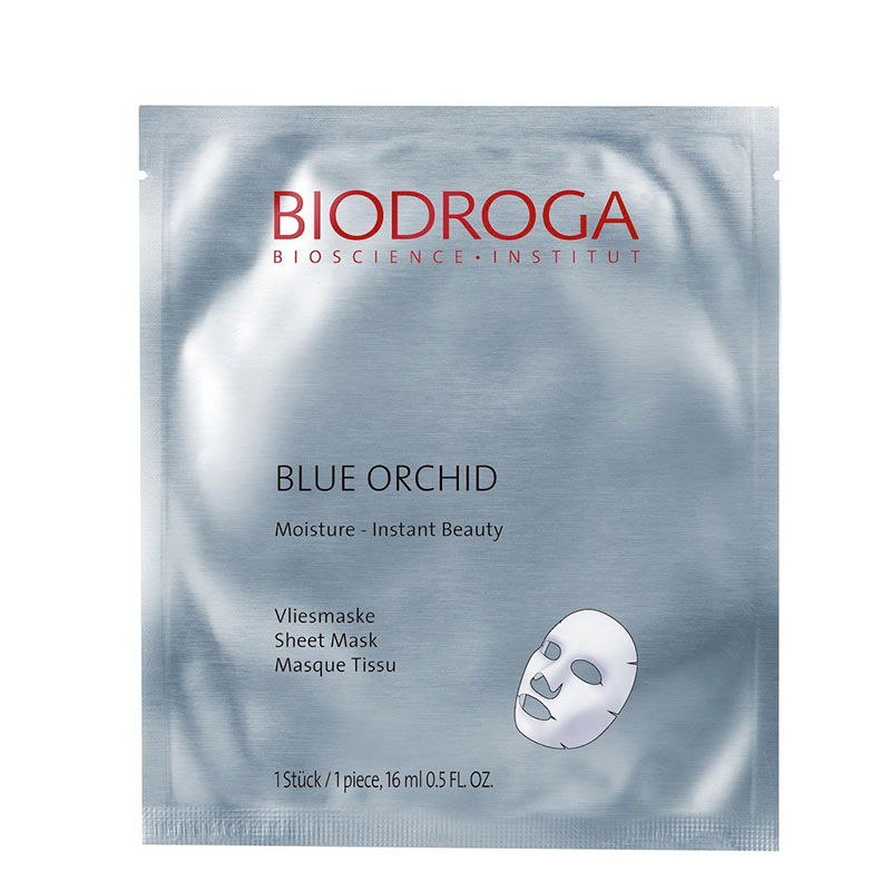 Blue Orchid Sheet Mask.
Mascarilla Velo Orqudea Azul